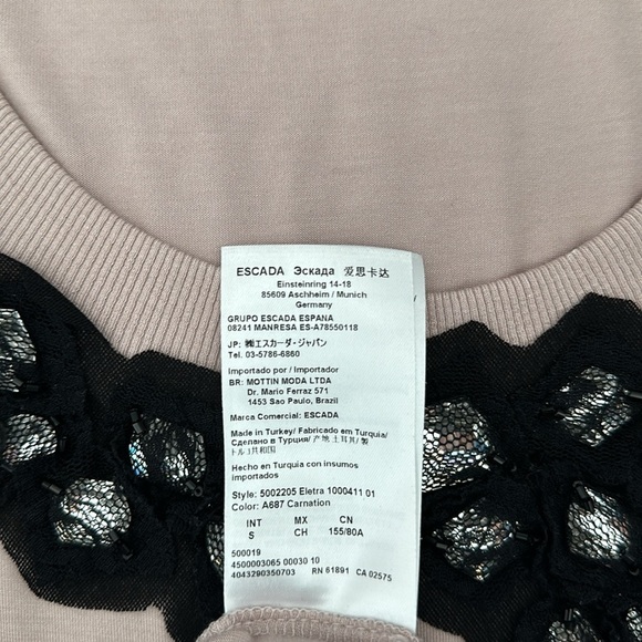 Escada Tee with Crystal Collar - Picture 6 of 6